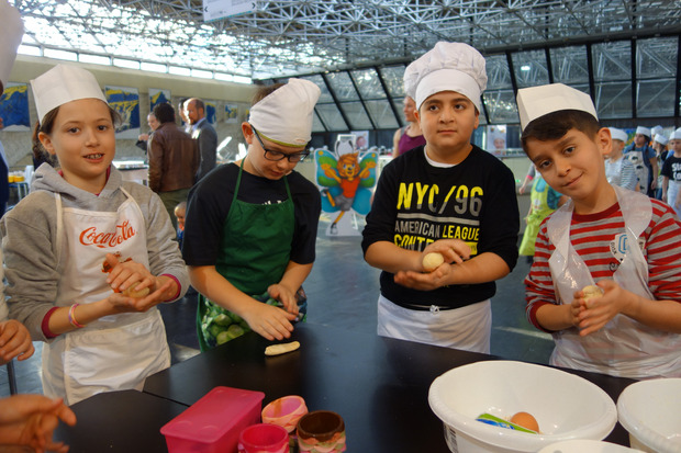 Die Veranstaltung "Guten Appetit!" sollte Kinder spielerisch an Berufe heranführen.