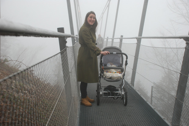 Die Highline ist auch mit Kinderwagen zu erreichen.