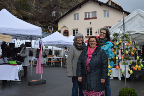 Die Organisatorinnen des Ostermarktes.