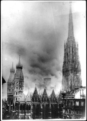 Der Stephansdom brannte zuletzt Ende des Zweiten Weltkrieges im April 1945.