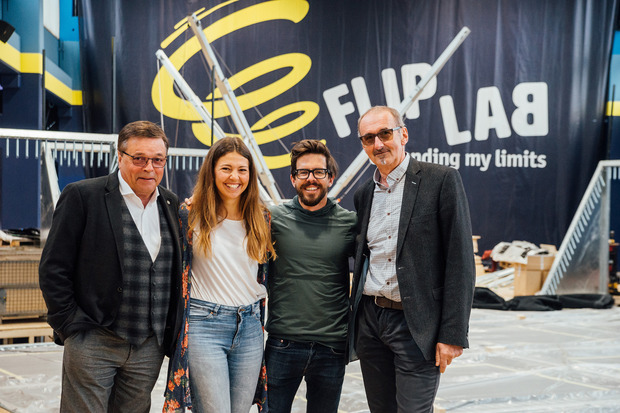 Medalp-Chef und Investor Alois Schranz (v. l.), Ines Schmidt (Marketing), René Schnöller (Betriebsleiter) und der Arzt und Investor Manfred Lener.