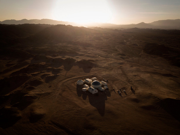 Die „Mars-Basis 1“ aus der Vogelperspektive.