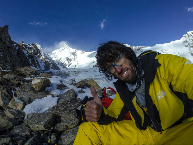 Hansjörg Auer nach der Solo-Erstbegehung eines Siebentausenders in Pakistan.