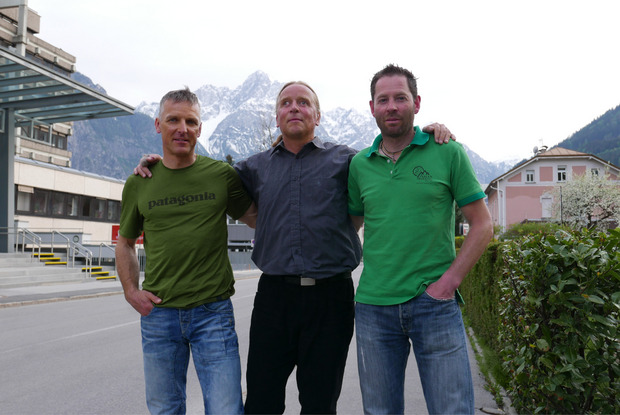 Klocker, Holzer und Bichler (v. l.) berichten von ihrem Abenteuer.