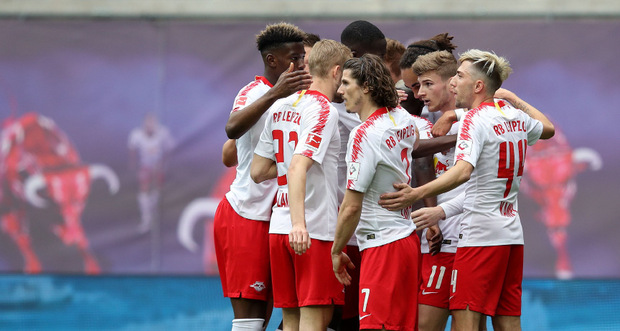 Leipzig jubelte nach dem Sieg gegen Freiburg über die Quali für die Champions League.