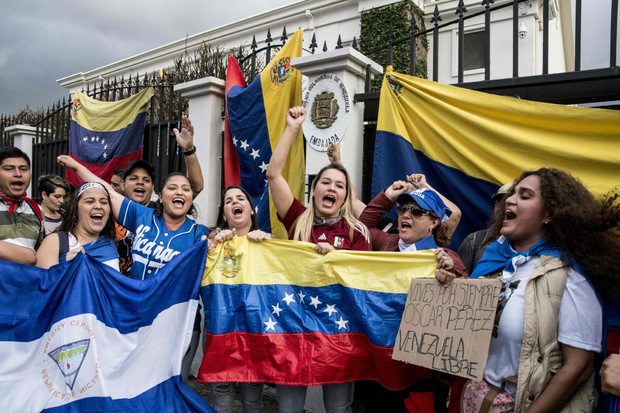 Proteste gegen Maduro in Venezuela.