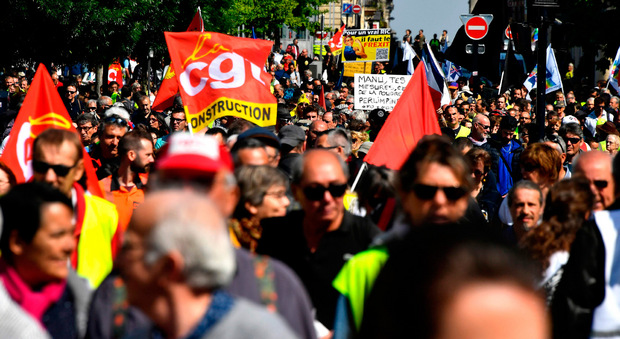 Auch in Bordeaux wurde demonstriert.