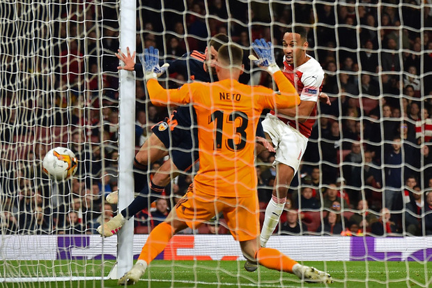 Der Treffer zum 3:1 durch Aubameyang kurz vor Schluss könnte für Arsenal noch sehr wichtig werden.