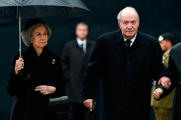 Königin Sophia von Spanien und Juan Carlos.