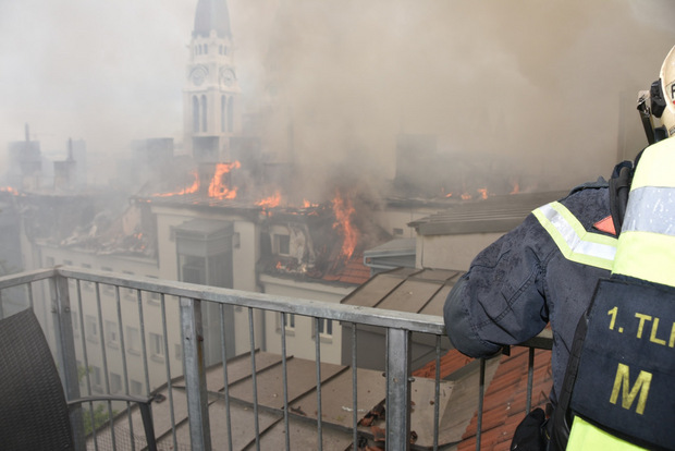 180 Einsatzkräfte und 40 Feuerwehrfahrzeuge waren im Einsatz, um die Flammen einzudämmen.