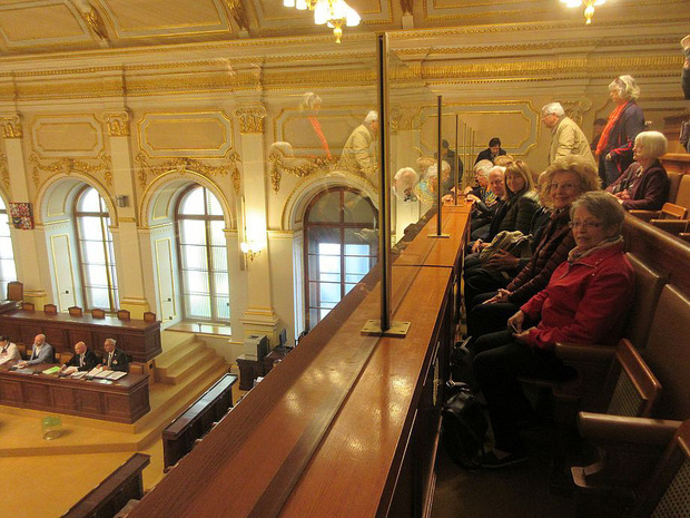 Auf dem Programm stand auch ein Besuch im tschechischen Parlament.