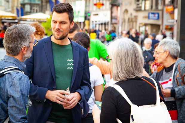 Michael Mingler (Grüne) will den „Haustür-Wahlkampf“ in den kommenden Tagen noch einmal forcieren.