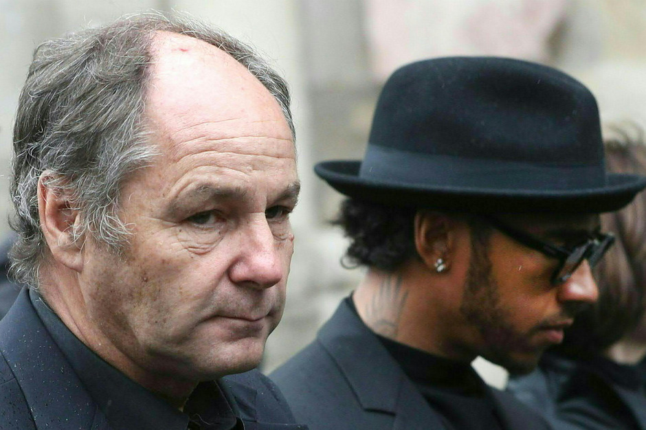 Gerhard Berger (links) und Lewis Hamilton.