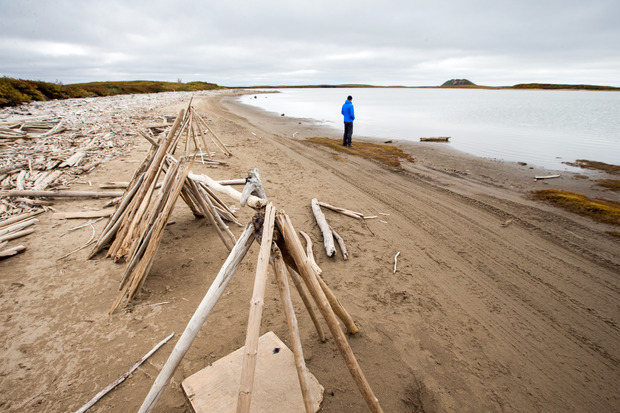 Am Ziel: Der Ort Tuktoyaktuk liegt direkt an der Beaufortsee.