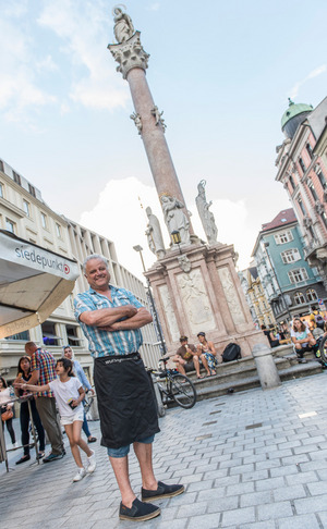 ... bei Hermann Hölzl vom Siedepunkt-Stand in Innsbruck.