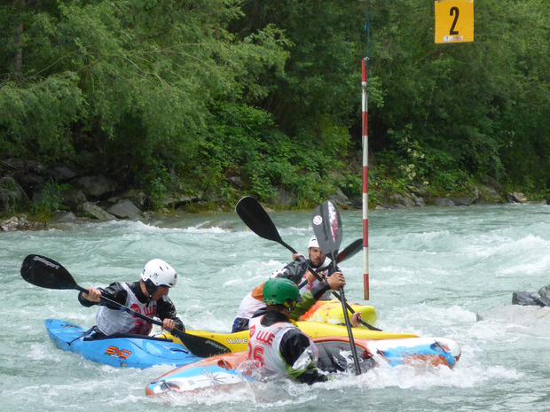 Auf den Hochwasser führenden Flüssen Isel und Drau mussten die Wettkämpfer aus Deutschland und Österreich ihr Bestes geben.