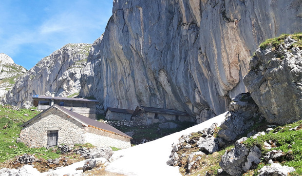 Bevor es hinauf zum Krahnsattel geht, muss man an der idyllisch gelegenen Schermsteinalm vorbei.