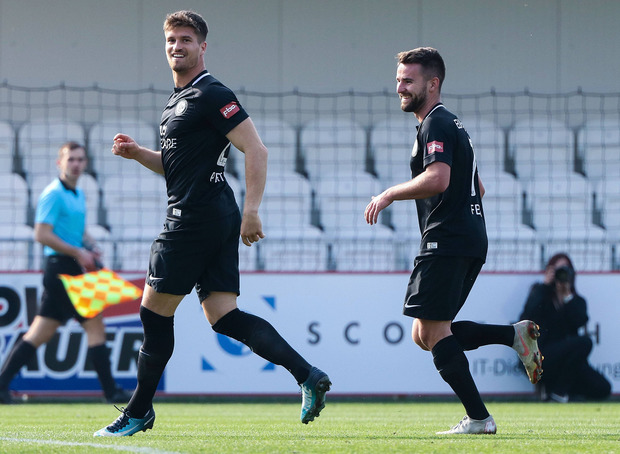 Neuer Torjäger beim FC Zirl: Julius Perstaller (l.).
