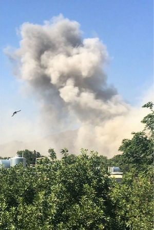 Das Ziel der Explosion war zunächst unklar.