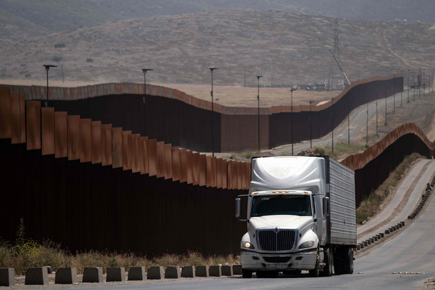 Die Grenze zwischen den USA und Mexico.