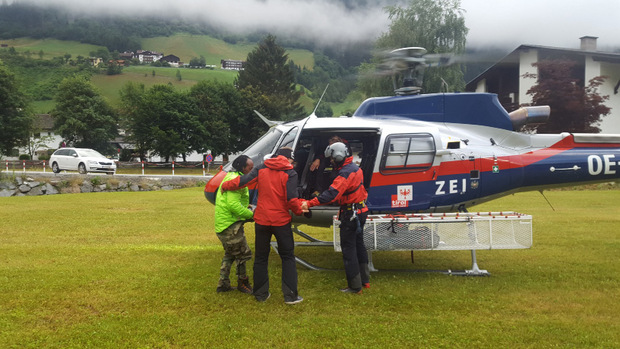Der Wanderer wurde unverletzt geborgen.