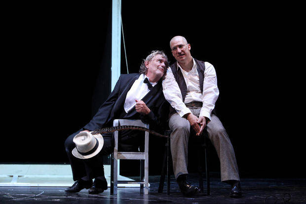An der Seite von Gert Voss spielte Moretti 2009 in „Faust“ im Burgtheater.