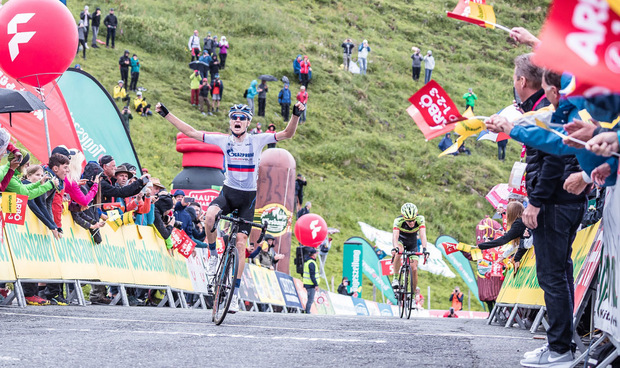 Alexander Wlasow erreichte als Erster das Alpenhaus am Kitzbüheler Horn.