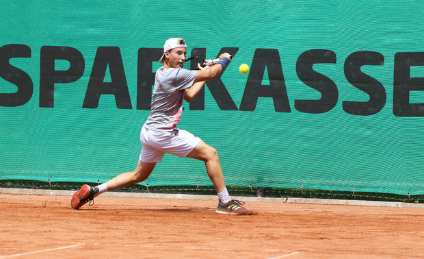 Hingegen war für Moritz Thiem das Tennisturnier in Kramsach gestern ebenso beendet ...