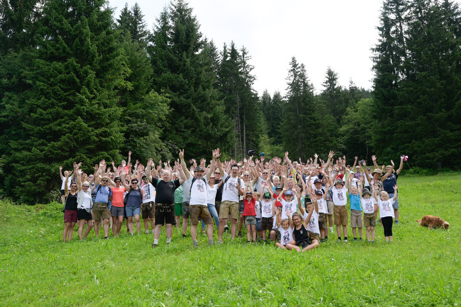 Beim Wandern wurde auf das heutige Konzert eingestimmt.