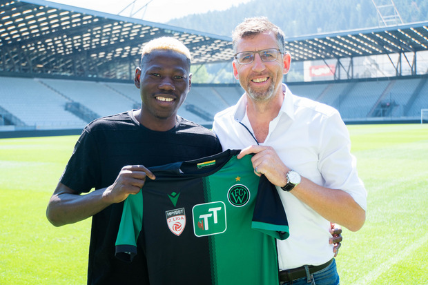 Der FC Wacker verpflichtete am Mittwoch Sunday Faleye.