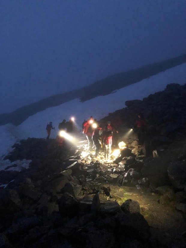 Die Rettungsaktion dauerte bis in die Nacht.