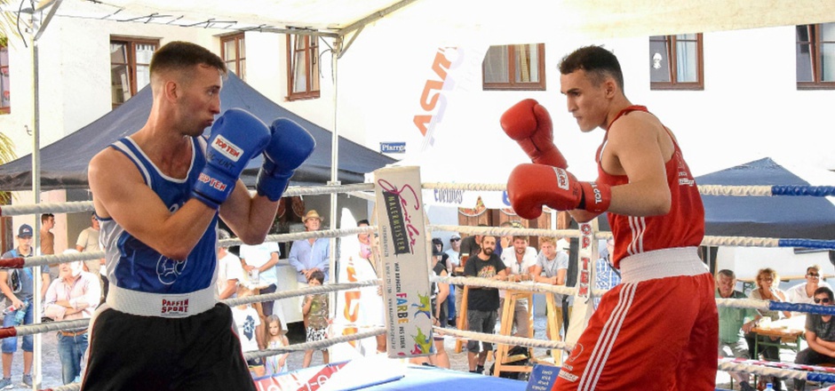 Der BC Unterberger steigt beim Boxfestival Rattenberg am Samstag (15 Uhr) wieder mit Islam Aslahanov (rot) in den Ring.