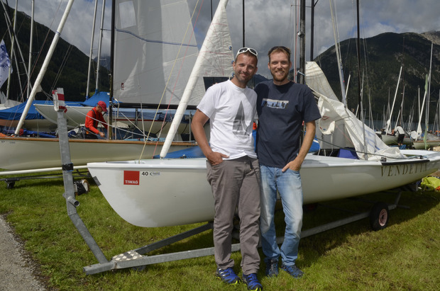 Unter den Teilnehmern ist auch Mitorganisator Paul Hullenaar mit Philipp Zingerle (v.l.)