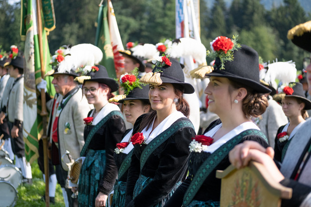 Am Samstag stand das Treffen im Zeichen der Marketenderinnen.