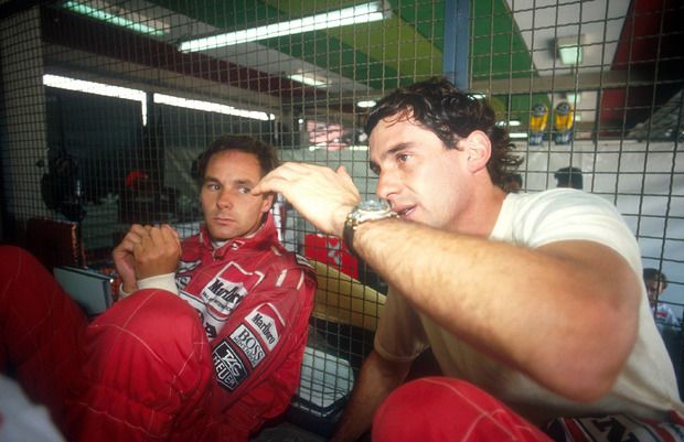 Ayrton Senna (BRA) war für den Wörgler mehr als nur ein McLaren-Teamkollege.