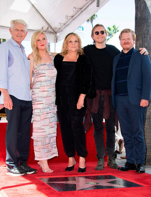 Dunst kam mit ihrer Familie: Vater Klaus Dunst, Mutter Inez Rupprecht, Bruder Christian und ihrem Verlobter Jesse Plemons.