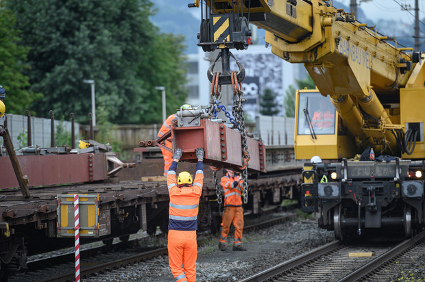 Laut ÖBB ist man mit den Arbeiten voll im Zeitplan.