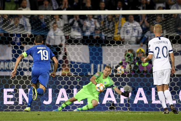 Per Hand-Elfmeter sorgte Jorginho für die Entscheidung zu Gunsten Italiens.