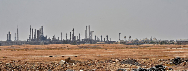 Die Aramco-Anlagen vor dem Drohnenangriff.