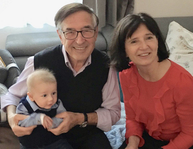 Der Zillertaler mit seiner Tochter Christina und Urenkel Johannes.