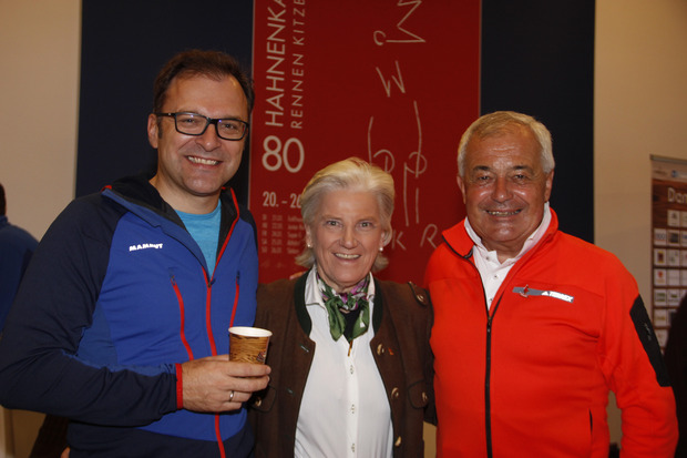 Fritz Kaltenegger (café+co), Signe Reisch (Kitzbühel Tourismus) und Josef Burger (Bergbahn) freuten sich über viele Teilnehmer.