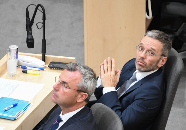 Die FPÖ-Spitzen Norbert Hofer und Herbert Kickl.