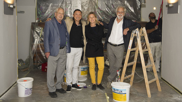 Freuen sich die Kooperation: (v.li) Eduard Cammerlander, Thien Ngyen, Stephanie Cammerlander, Herbert Cammerlander.