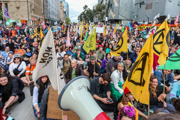 Mahnwache in Melbourne.
