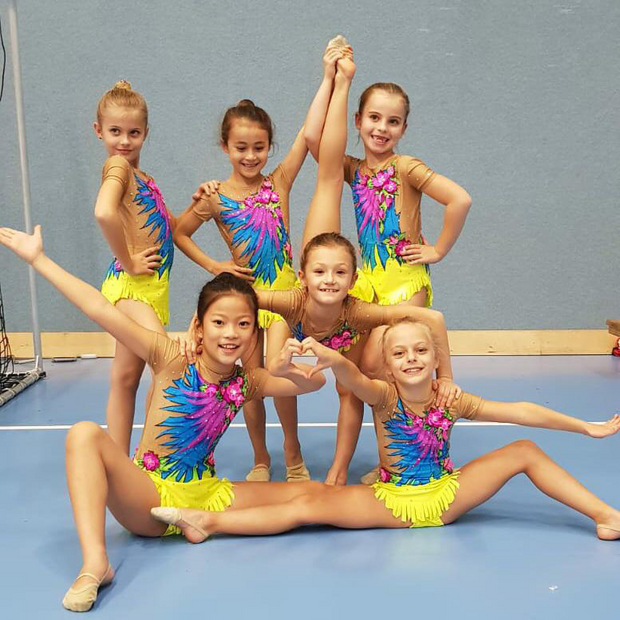 Dritter Platz in der Jugend Gruppe C: Maya Eder, Julia Etschmann, Linda Hörtnagl, Melissa Huang, Lisa Hüve und Lara Miljak.