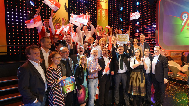 Die Vorarlberger Delegation jubelte am Ende von !9 Plätze - 9 Schätze" über den Sieg.