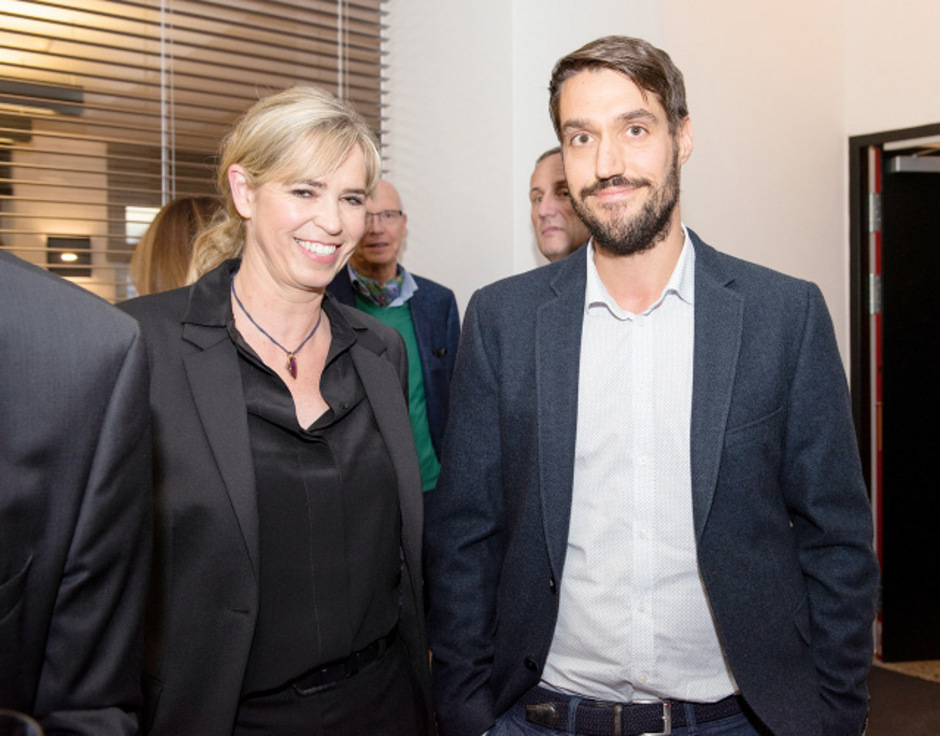 Priska Seeber-Parth mit Manuel Stofleth (Architekt).