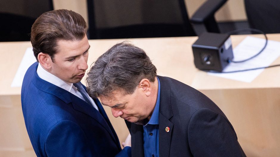 Könnten in einer Regierung zueinanderfinden: Sebastian Kurz (ÖVP, l.) und Werner Kogler (Grüne).