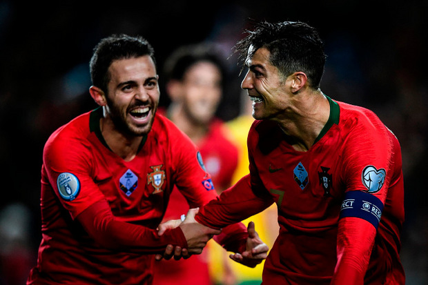 Cristiano Ronaldo traf beim Kantersieg der Portugiesen gleich drei Mal.