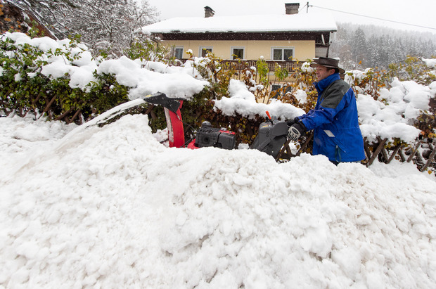 Große Schneemengen in Kärnten sorgen für Probleme.